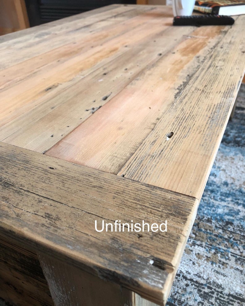 Reclaimed Barn Wood Coffee Table Toy Chest. Pine Rustic and Etsy