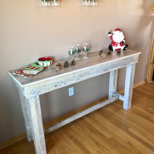 Reclaimed Barn Wood Table. Rustic and authentic barn wood.  Custom sizes and finishes available.