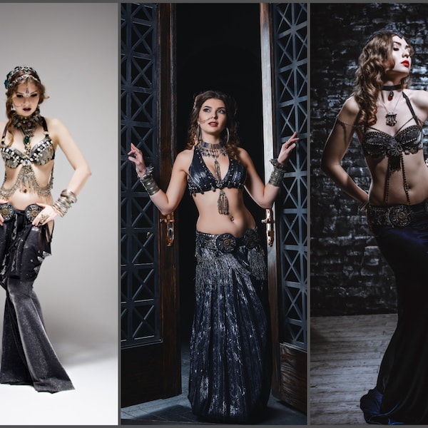 Custom belly dance costume, tribal fusion costume, costume for tribal belly dance - first payment (contact before purchase!)