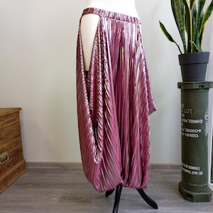 Burgundy harem pants, dar red belly dance pantaloons, tribal fusion belly dance costume