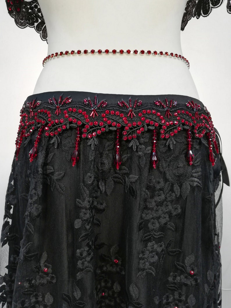 Gothic Belly Dance Costume Vampire Belly Dance Costume Etsy