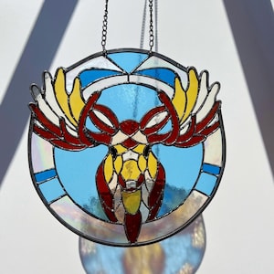 Glas-in-loodpaneel van eland