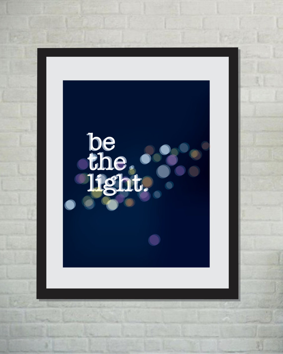 Printable Poster: Be The Light / Wall Art Prints / Instant | Etsy