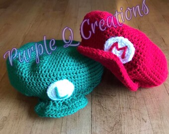 Mario & Luigi Inspired Hat / Photo Prop