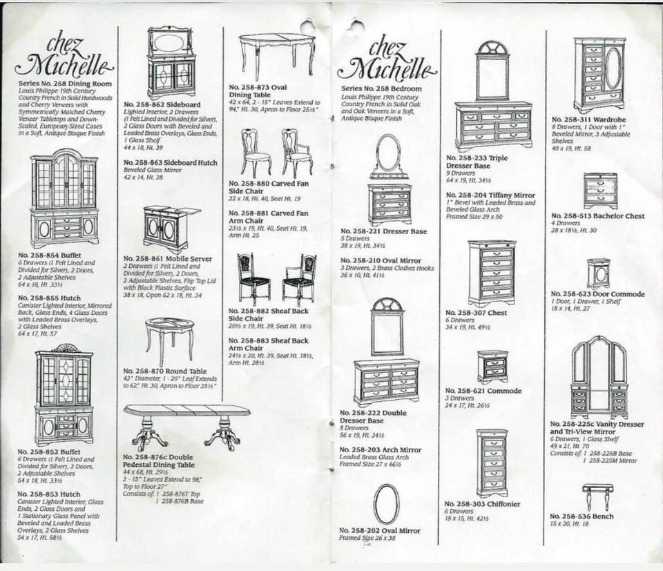 Lexington Chez Michelle Bedroom Set 8 Piece Furniture Set Etsy