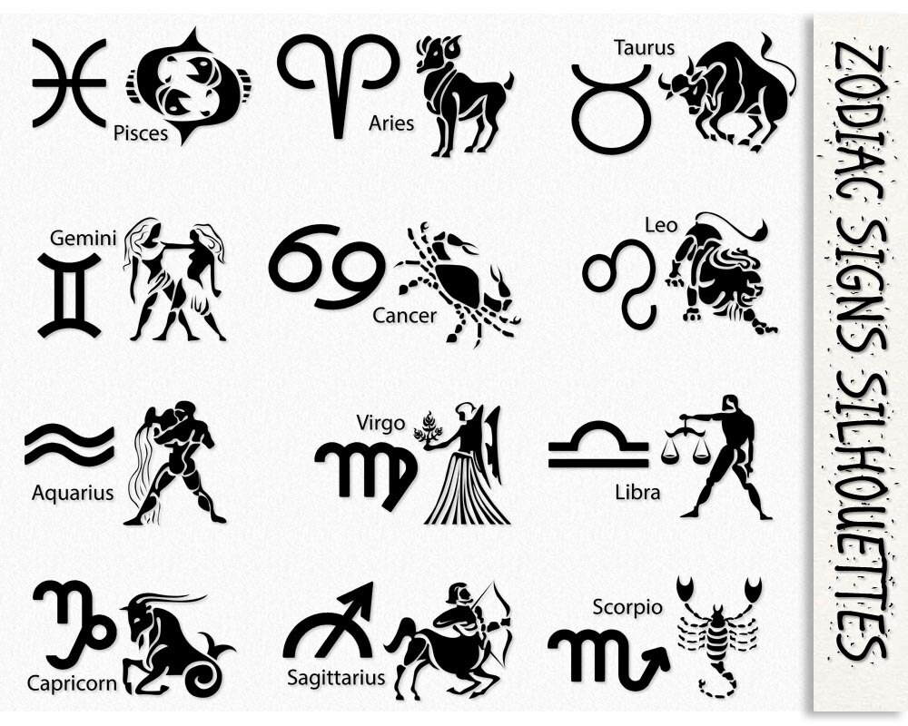 Zodiac Signs Graphics Clip Art Clipart Aries Taurus Gemini -6018