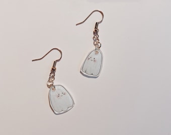 Kawaii Tiny Ghost Earrings