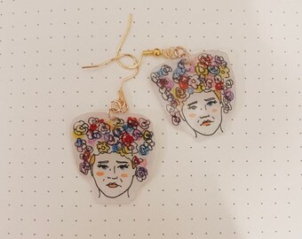 Sad Floral Florence Inspired Earrings