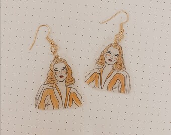 Katharine Hepburn The Philadelphia Story Inspired Earrings