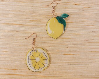 Lemon earrings deals