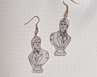 Mr Darcy Statue Inspired Earrings