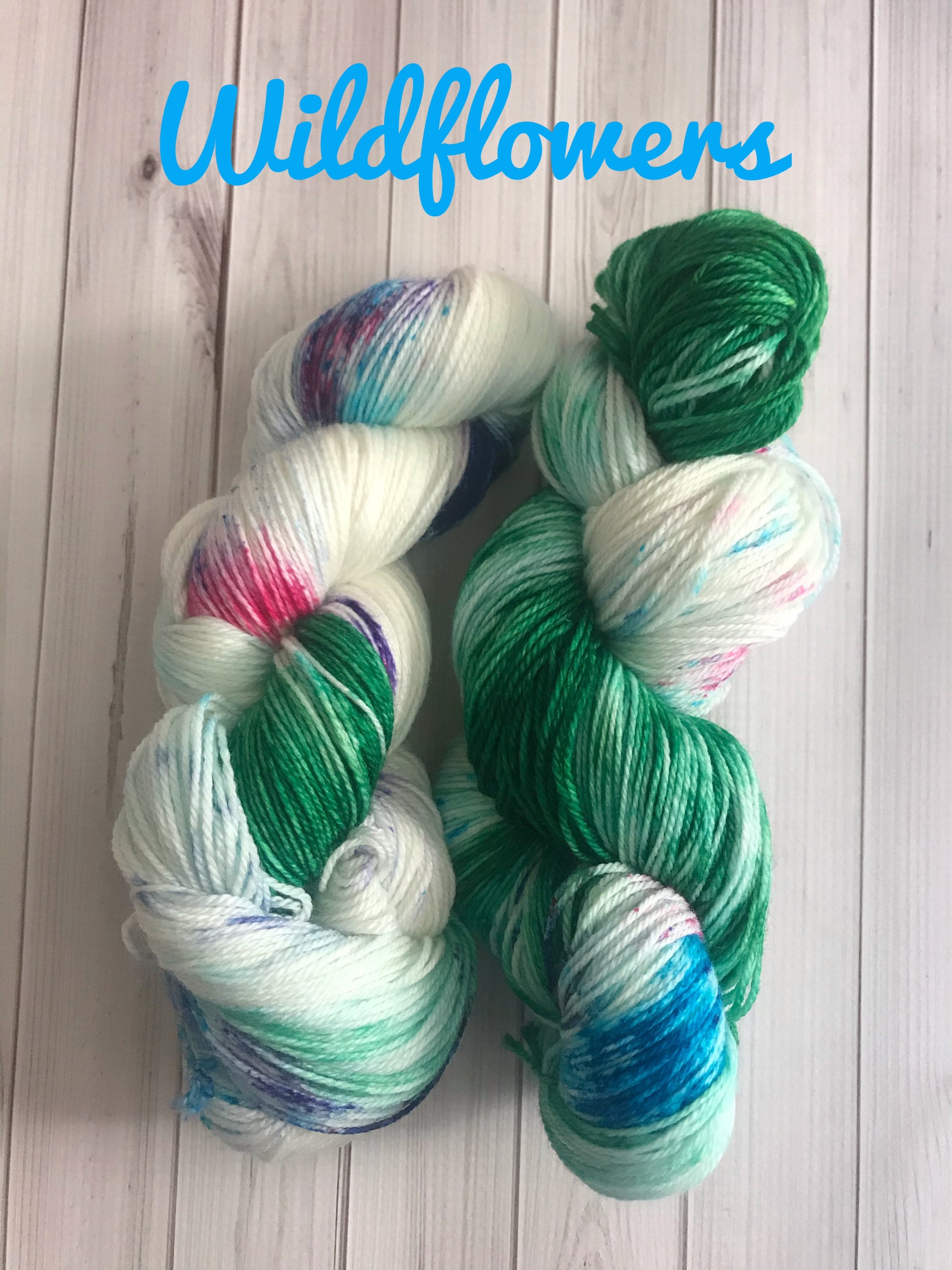 Wild flowers Colorway Yarn