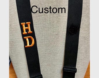 Custom embroidered suspenders