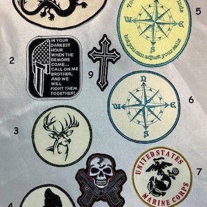 Embroidered patch design