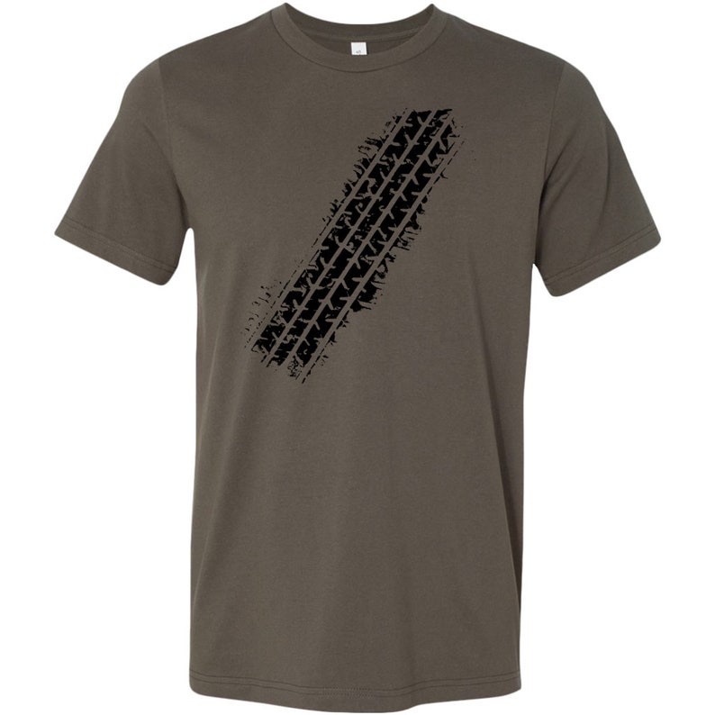 Men's t shirt tire track Canvas Mens Shirt tshirt with Etsy