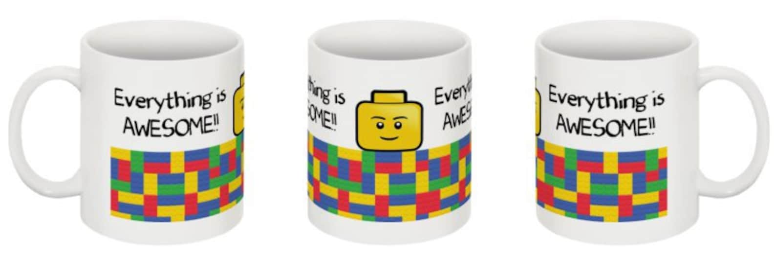 Lego Mug Everything is awesome Lego mug for kids for the adult Etsy