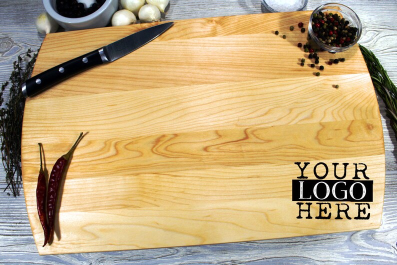 Custom Logo Cutting Boardengraved Cutting Board Closing Etsy