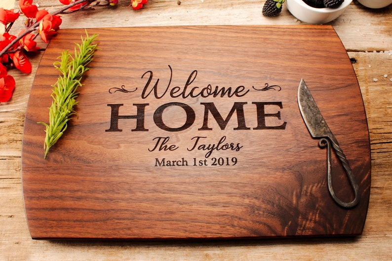 Custom Cutting Board for Realtor Closing Gift Housewarmings Etsy