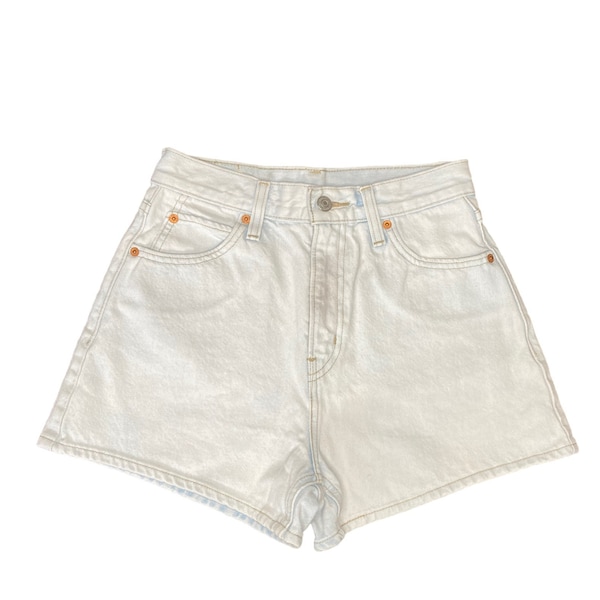 Levi's High Waisted Shorts - Light Wash Denim - Size 26 Waist - Vintage Denim