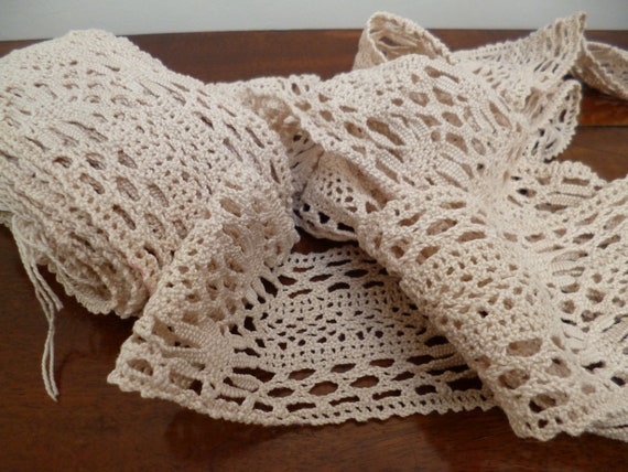 Garniture aux de dentelle aux Garniture fuseaux, 10 yards, coton crème 86cc02 Garniture aux de dentelle aux Garniture fuseaux, 10 yards, coton crème 86cc02
