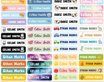 Personalized Waterproof Name Labels: Dishwasher Safe School & Camp