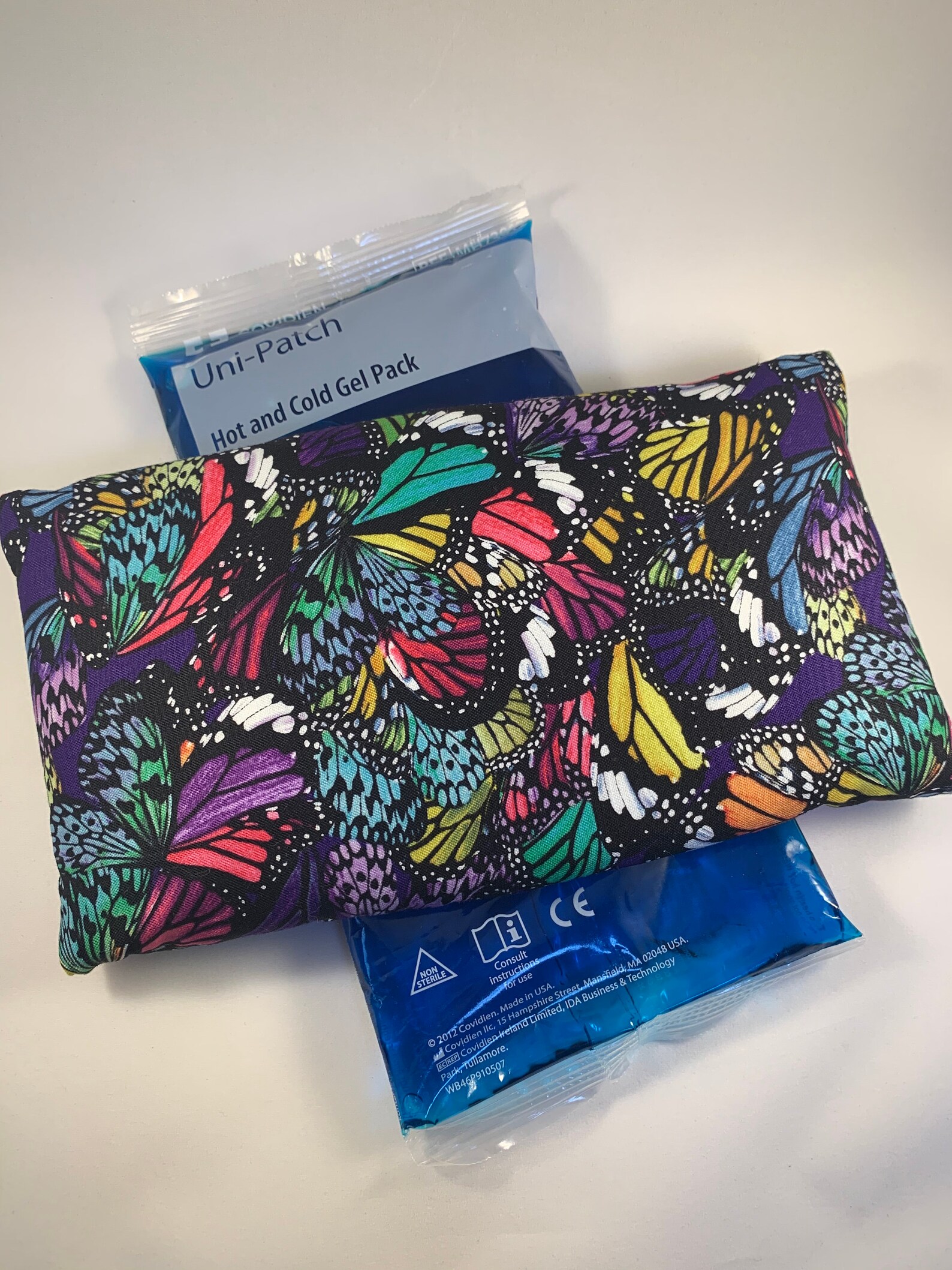 Ice Pack Cover Butterfly Print Fabric cover includes gel Etsy