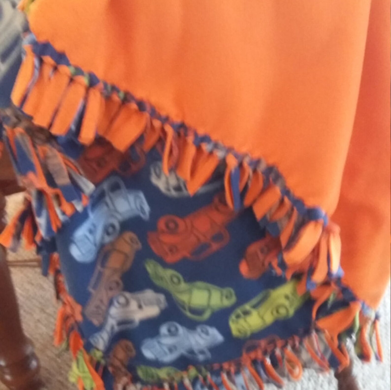 Fleece Blanket, Boy Blanket, Tied Blanket Etsy