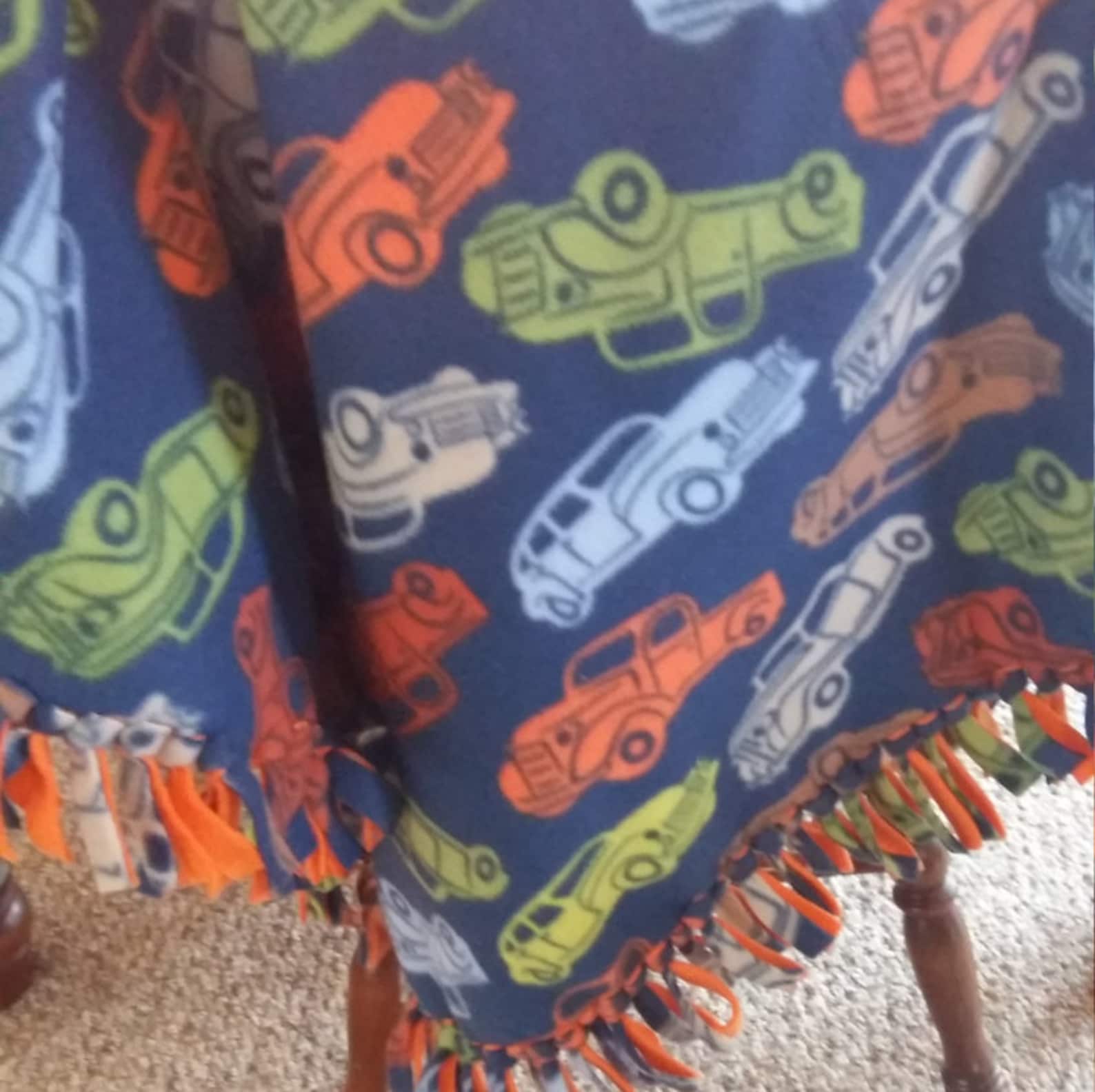 Fleece Blanket, Boy Blanket, Tied Blanket Etsy