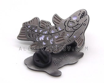 COELACANTH . Living Fossil Fish . Enamel Pin