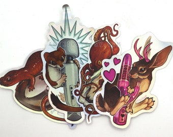 3" GO LOVE YOURSELF . Matte Holo Sticker Set