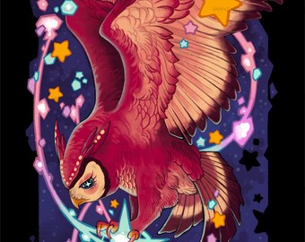 OWL WALL SCROLL: Celeste