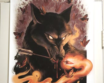 WOLF WALL SCROLL: Devil Take The Hindmost