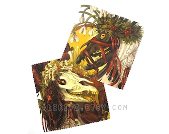 Mari Lwyd . MICROFIBER CLEANING CLOTH