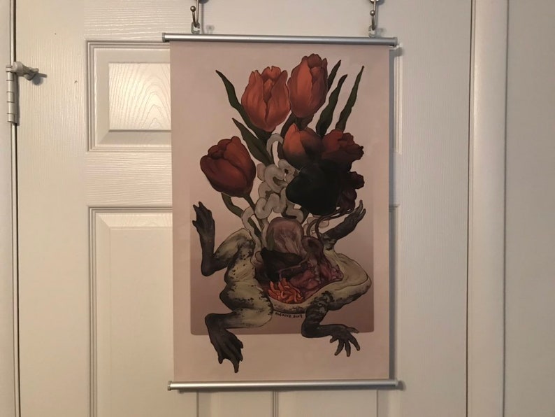 Frog Dissection Wall Scroll Wall Art 97cm Etsy