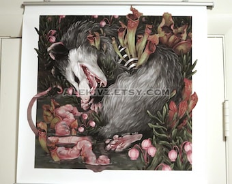 OPOSSUM WALL SCROLL: Ophelia