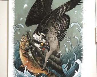 OSPREY WALL SCROLL: You Go Out Like A Riptide