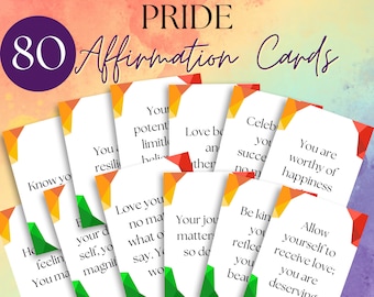 Cartes d’affirmation, Téléchargement numérique, Méditation, Gay Pride, Amour de soi, Cartes de méditation, Affirmation trans, Pleine conscience, Cadeau LGBT