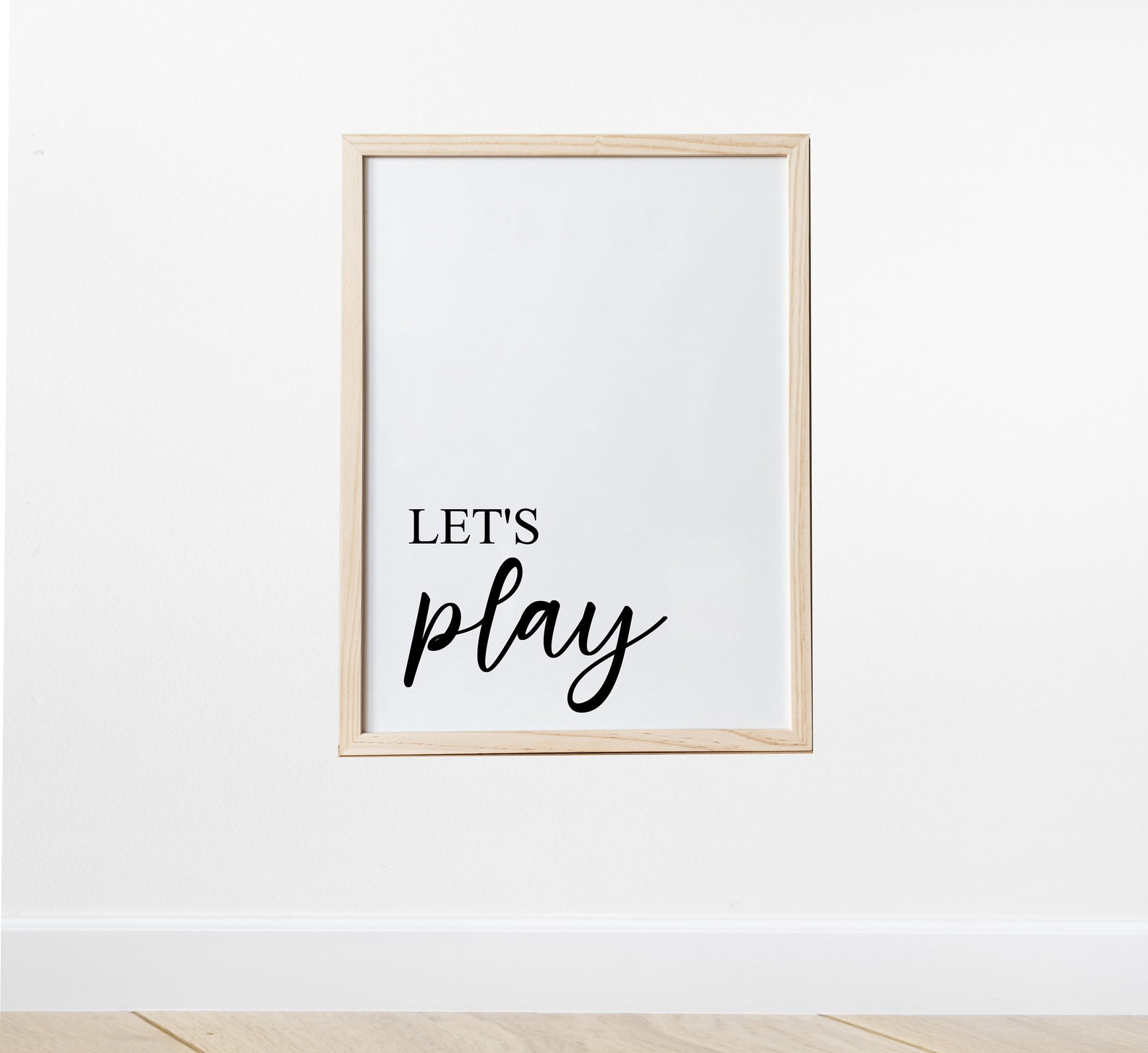 Let's Play Playroom Wall Art Nursery Decor Printable Etsy
