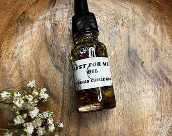 Lust For Me Ritual Oil, Anointing Oils, Candle Oils, Bath Oil, Spell Work, Gifts for Her, Wicca, Wiccan, Altar Tools, Candle Magic