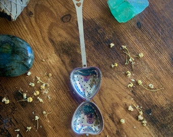 Heart Shaped Tea Infuser / Tea Infuser / Tea Infuser Spoon / Herbal Tea Infuser / Herbal Tea Steeper / Tea Steeper
