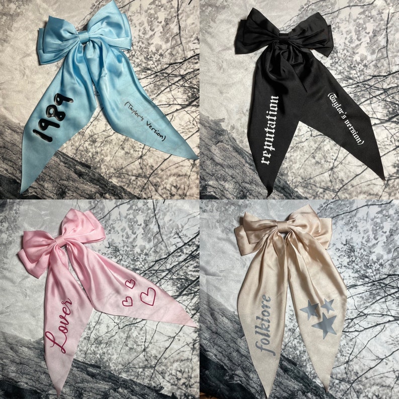 Taylor swift eras hair bows etsy