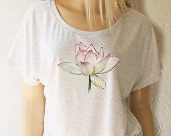 YOGA. Yoga Shirt. Lotus Flower. Yoga Top. Yoga Tank. Lotus Shirt. Lotus Yoga Shirt. Meditation Shirt. Ladies Shirt. Fitness shirt. Gym Shirt