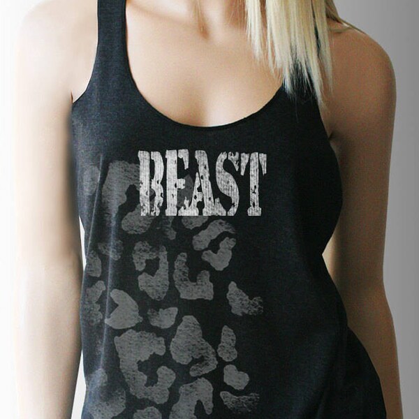 Beast Workout Tank. Workout Shirt. Workout Clothes. Exercise Clothing. Weight Lifting Shirt. Fitness Tank. Exercise Tank.