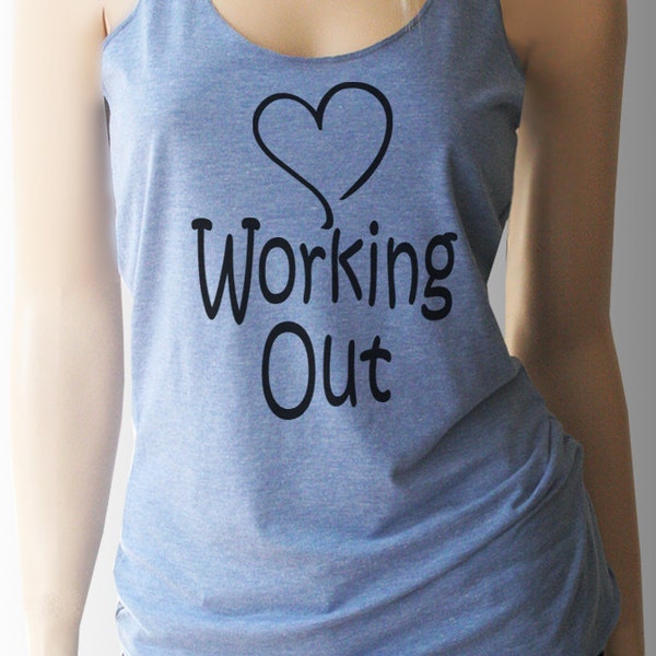 Love Working Out Women's Workout Tank. Workout Shirt. Workout Clothes. Exercise Tank. Exercise Clothing. Weight Lifting Tank. Vita Sana