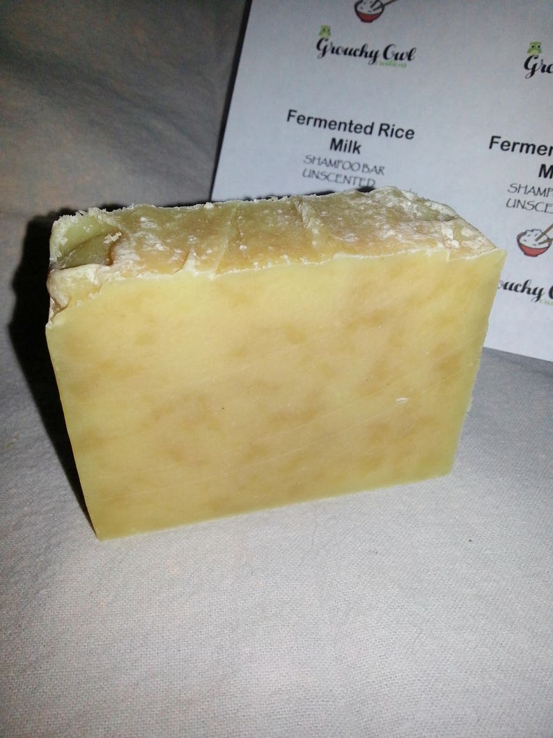 Fermented RICE MILK shampoo bar UNSCENTED 2 sizes Etsy