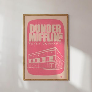 The Office Wall Art Printable Digital Download Dunder Mifflin Poster Gift