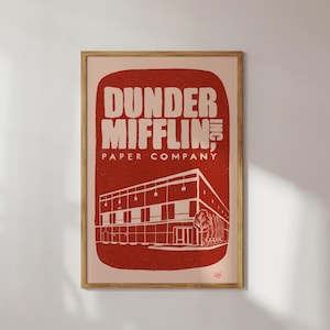 The Office Wall Art Printable Digital Download Dunder Mifflin Poster Gift