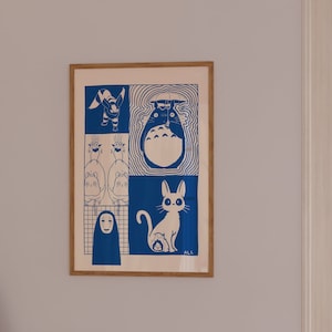 Studio Ghibli Digital Download Printable, Totoro Gift Totoro Decor My Neighbor Totoro Poster, Kikis Deliver Service