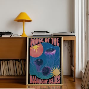 Stardew Valley Wall Art Printable Dance Of The Moonlight Jellies Poster Gamer Room Digital Download