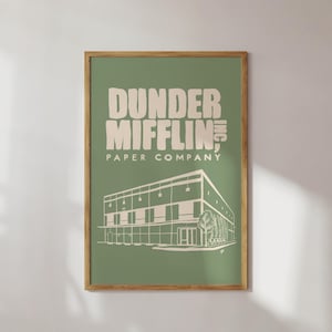 The Office Wall Art Printable Digital Download Dunder Mifflin Poster Gift